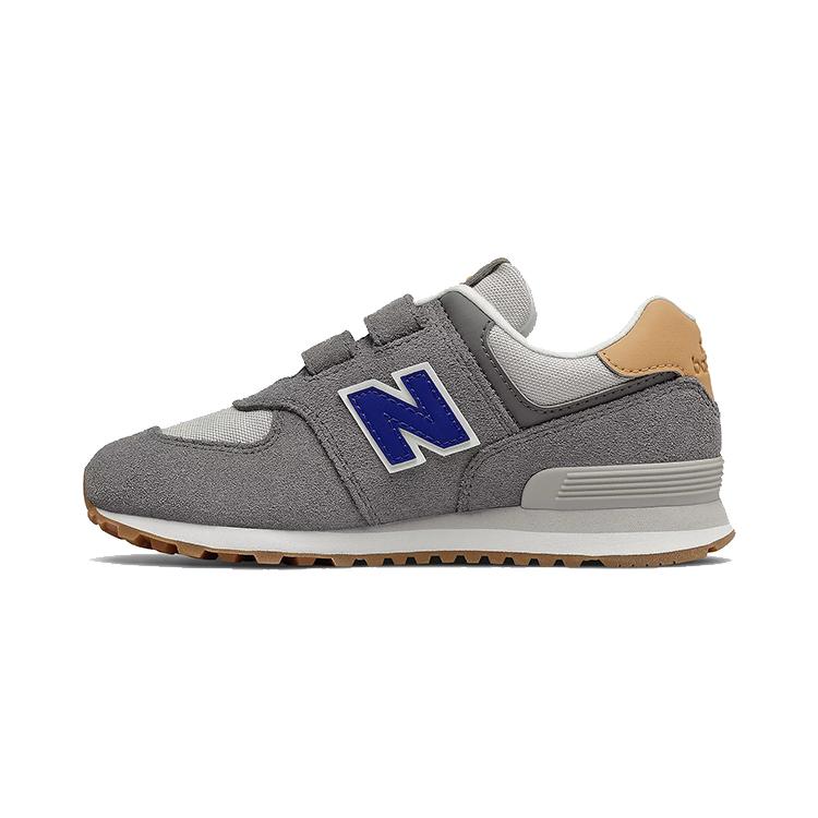 

New Balance NB 574 Comfortable Cushioning, Wear Resistant Low top Kids Running Shoes Yellow Gray Kids PV574NA2 32.5