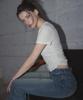 Ledeoli Shirred Crop Top [Black]