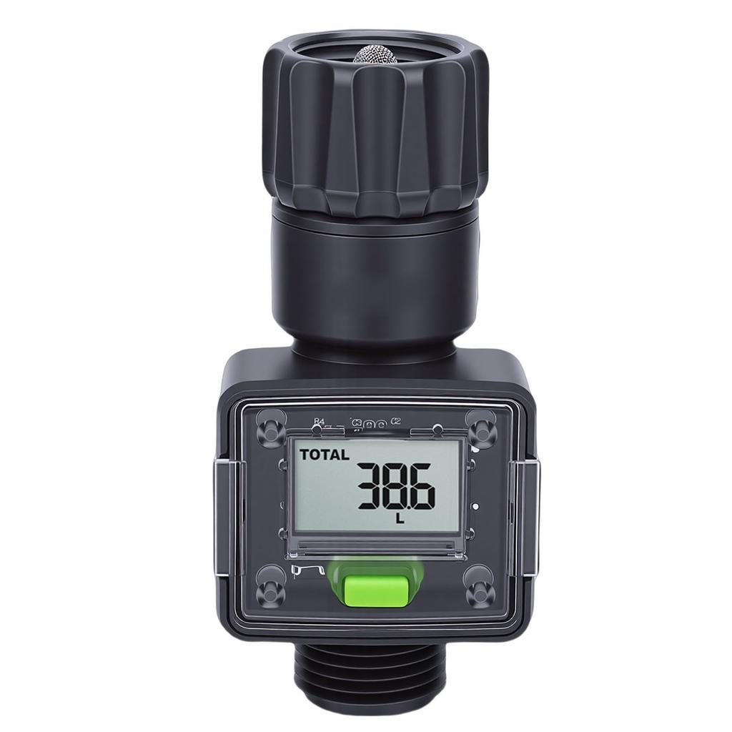 Digital Waterflow Meter Garden Hose Real Time Tracking Smart Water Meter for Outdoor Plants Watering