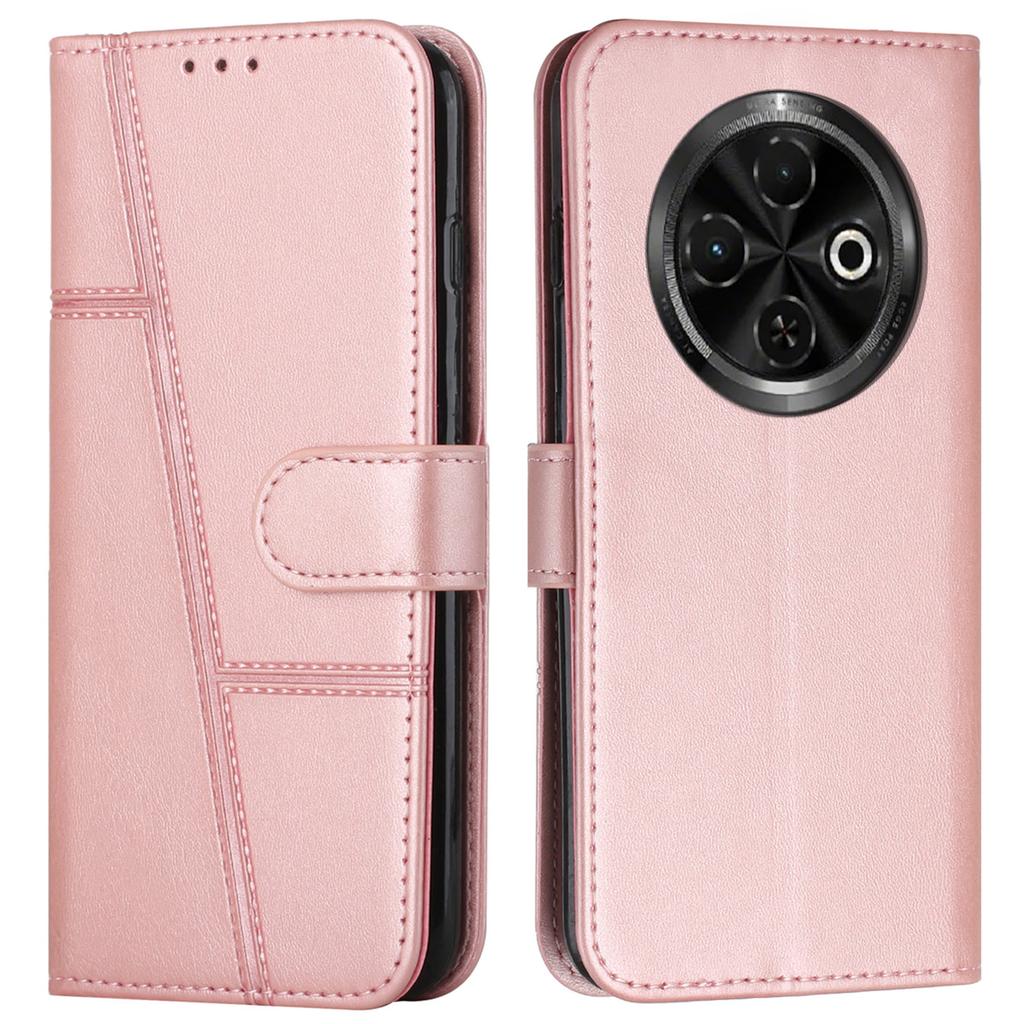 Für TECNO Spark 30C 4G Hülle Ständer Klappbare Schutzhülle aus Leder