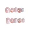 Sweet Lovely Heart Bowknot Nail Stickers Ice Clear Removable Design Artistic