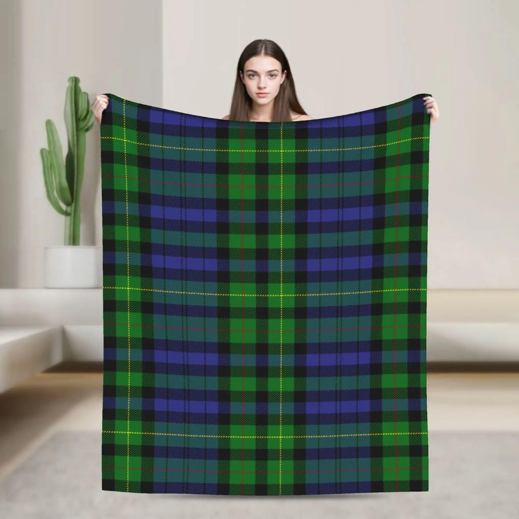 Tartan Karo Mode Decken Fleece Herbst/Winter Multifunktionale Leichte Überwurfdecke für Bett Auto Tagesdecke