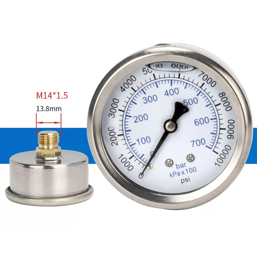 1pc Pressure Washer Pressure Gauge Dual Dial Design Pressure Gauge For Pressure Washers Accesso 0-3500PSI 0-6000PSI 0-10000PSI