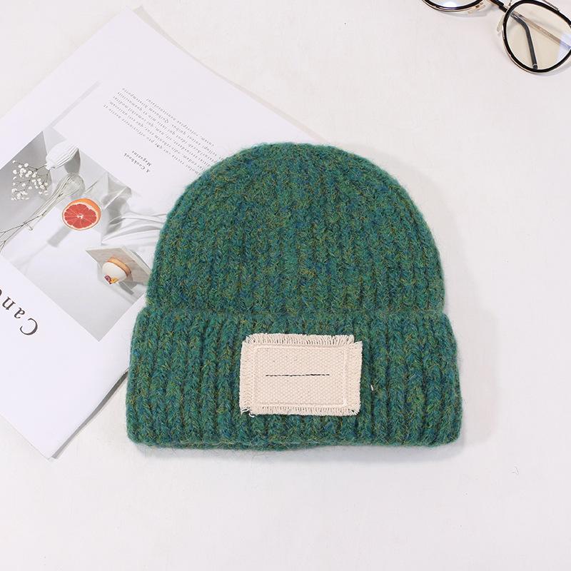 Hats for Women In Autumn and Winter Warm Face Showing Small Wool Hat Big Head Versatile Ear Protection Knitted Hat Student Korean Style Cold Hat Men