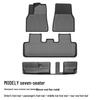 2022 Tesla Model Y TPE Non-Slip Wear-Resistant Foot Pads: 5/7-Seat Front & Rear Trunk Mats