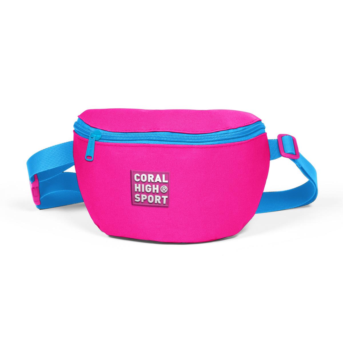 

Поясная сумка Coral High Sport Neon Pink Blue с двумя отделениями 22623