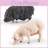 Granja de Animales Modelo de Cerdo de PVC Juguete Para Niños Sala de Juegos Educativa Decoración