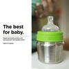 Klean Kanteen Fast Flow Baby Bottle 3 Holes Nipple, 19322045000003, Clear,