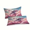 Cute Cartoon Koala Bedding Set 2/3pcs Set Quilt Cover Set 1 Quilt Cover + 1/2 Pillow Cover Without Quilt Core, Soft