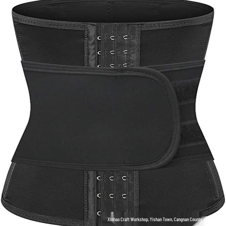 Adjustable Waist Cincher: Three-Row Buckle Tummy Control Belt with Back Support