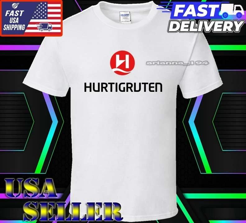 Nieuw Shirt Hurtigruten Asa Logo T-shirt Grappig Amerikaans USA Unisex Maat S-5XL