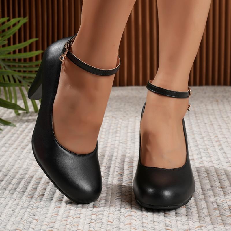 

Элегантные женские туфли-лодочки на высоком каблуке черного, розового и белого цвета, Мэри Джейн, большой размер 48, с ремешком на щиколотке, для вечеринки, офиса, свадьбы, танцев, для леди 48 чёрный