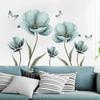 Creative Flower Wall Stickers for Living Room Bedroom Wall Decoration Self-adhesive Wall Decals Kitchen Home Wallpapers
