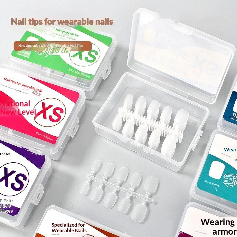 Nail Extension Gel Tips 100pcs Box French Full Cover Strong Flexible Press On For Pro Home Manicure Kit