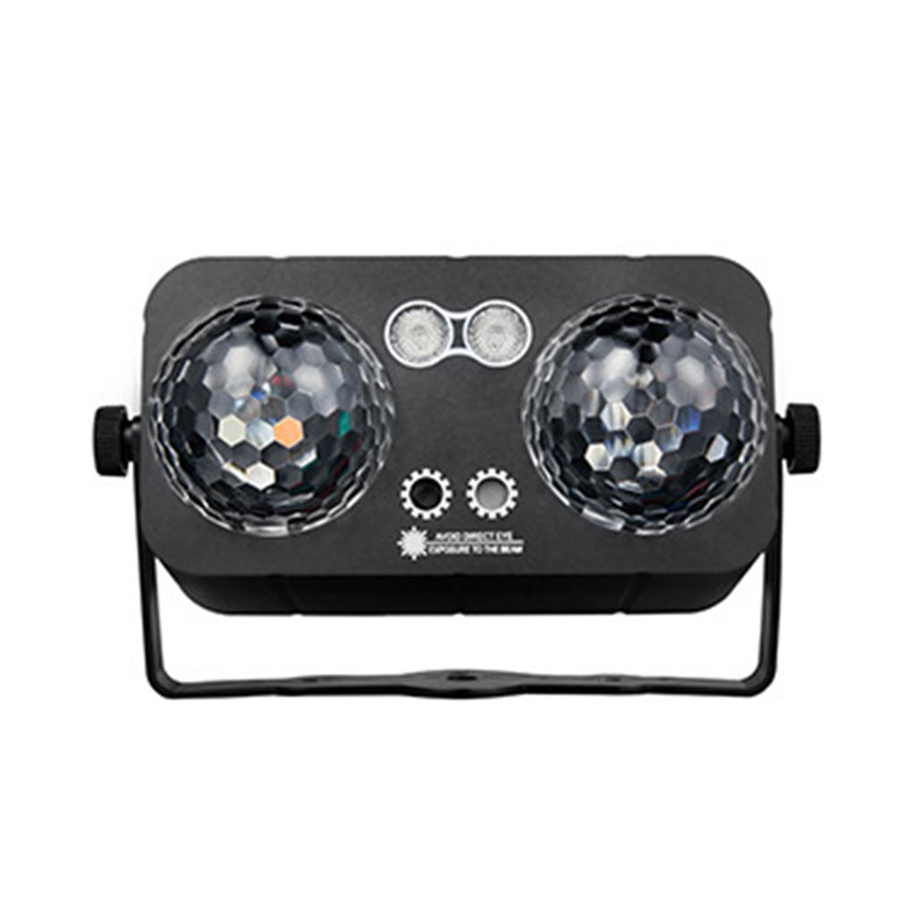 LED Stage Light, Sound Activated Party Light, Dual Head Disco Ball Lights + Pattern Projector Light + Blacklight + LED