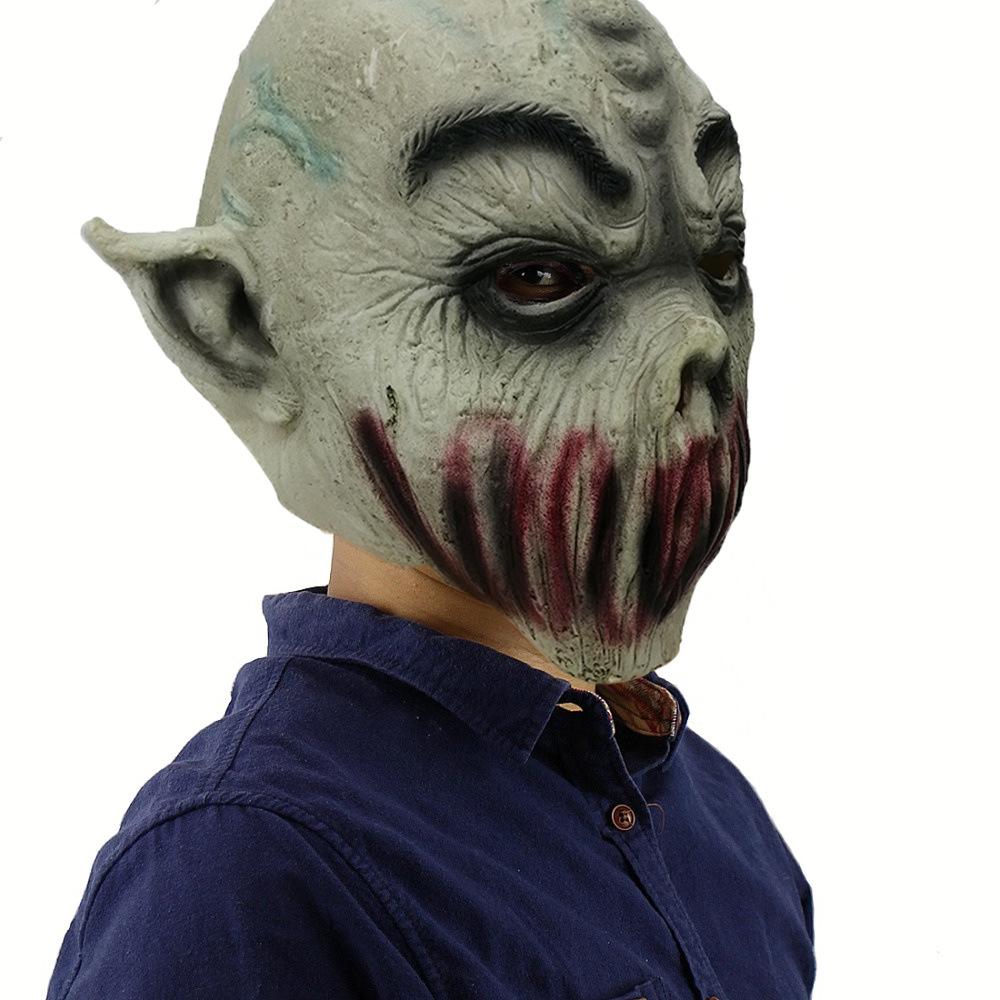 Halloween Slit-Mouth Alien Horror Mask Resident Evil Demon Zombie Scary Mask Party Latex Props