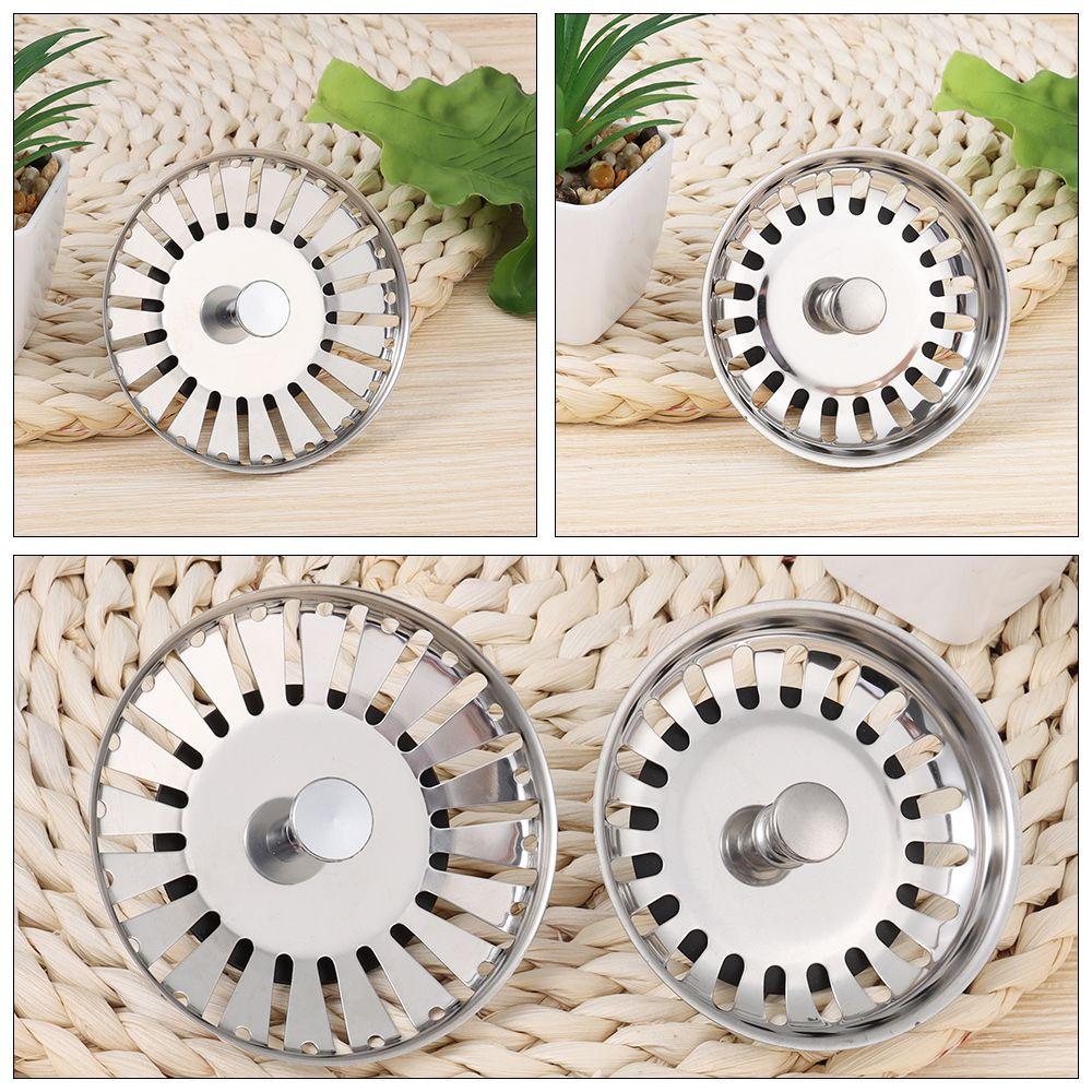 Steel Dish basin cover Kitchen Tools Water Stopper Filter Plug Sink Strainer Basket Drainer