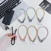 Invisible Fast Charging Cable Lanyard Cord 60W Thick Copper Wire Lightning Port Weaving Key Chain For iPhone Phone Accessaries