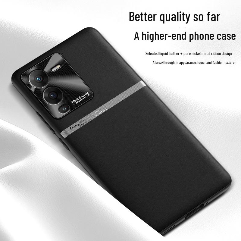 Vivo S15 Pro Schutzhülle aus Flüssigleder, Fallschutz/Schmutzabweisend, Versand in einem Stück.