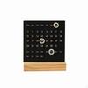 Endless Calendar Minimalist Acrylic with Wood Base Wooden Date and Day Display for