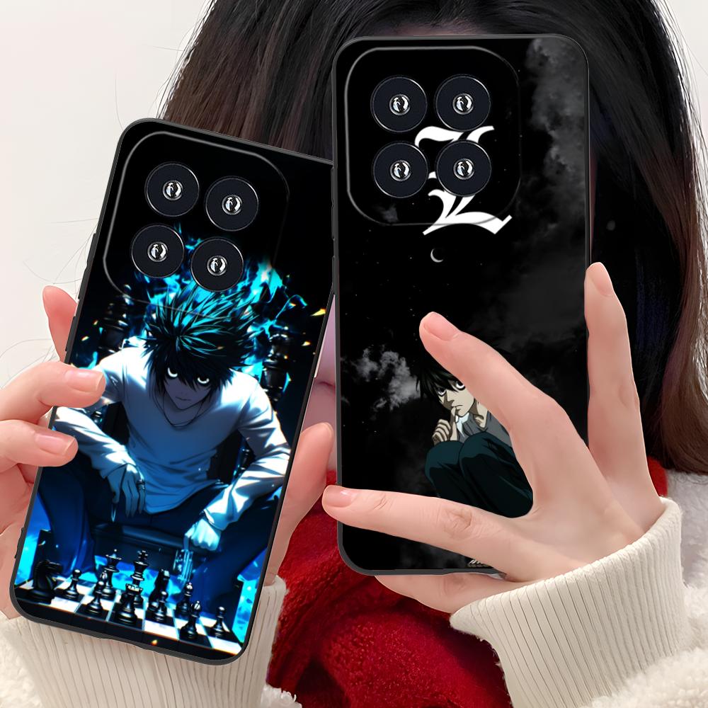 Death Note L Lawliet Mobile Phone Case for Xiaomi 15 14 13 12 Mi 11 T Ultra Lite Pro S X 5G Colorful Printing Cover Cover Pretty