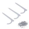100 Pcs Pipe Hook Nail Carbon Steel High Strength Water Pipes Wires Fixing Nail Wall Fastener