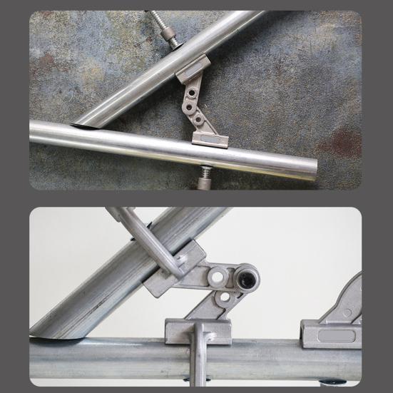 Right Angle Corner Clamp Fast Tightening Safe Grip Multipurpose 10-180-Degree Adjustable Tube Clamp with Swing Jaw