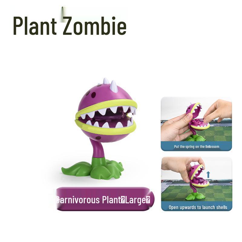 Plants vs. Zombies Toy Set: Machine Bug, Football Gun, Pea Pod, Carnivorous Plant Models