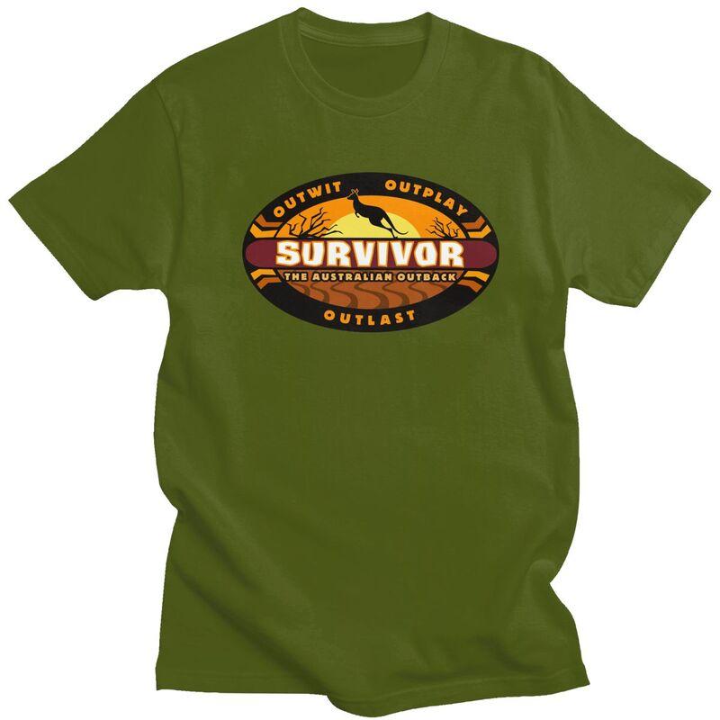 Custom Cool Adventure Game TV Show Survivor T Shirt Men 100 Cotton Tshirt Leisure Tees Streetwear Tshirt