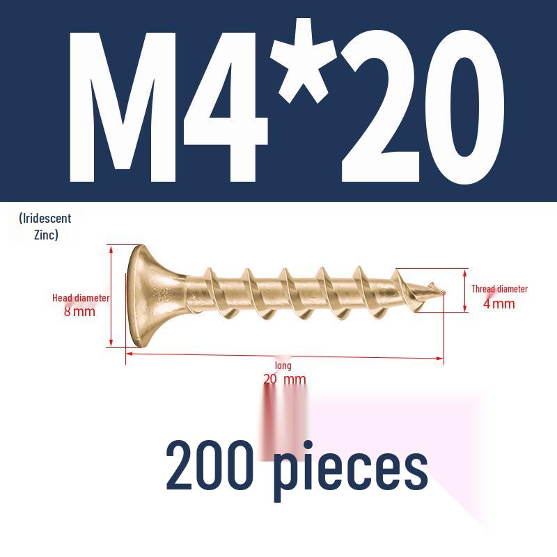 304 Stainless Steel Galvanized Hardened Coarse Thread Countersunk Flat Head Phillips Wood Screws