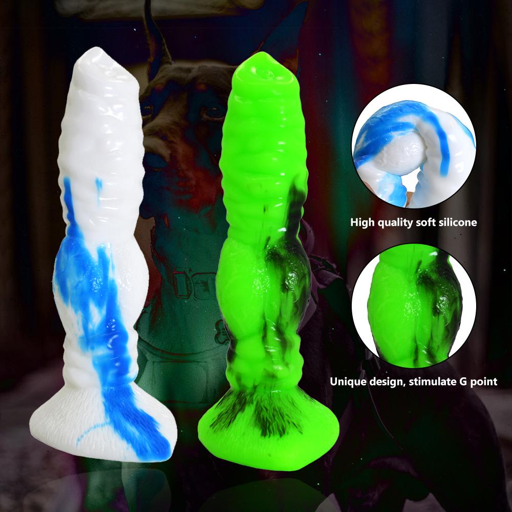 Realistic Dog Dildo Simulation Penis Animal Dildo Anal Adult Toys Soft Animal Style Wolf Manual Masturbator Female Adult Toys