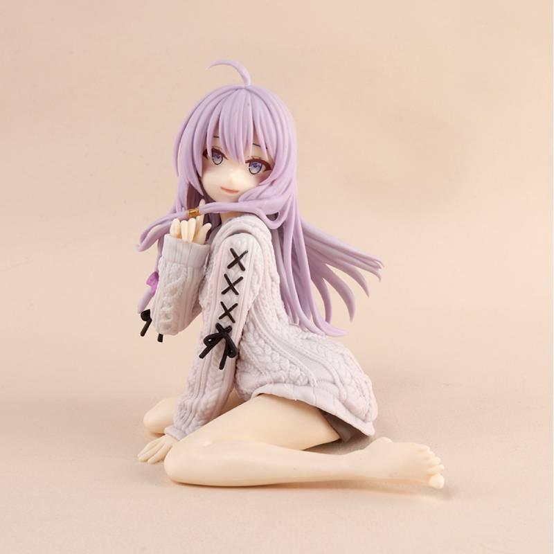Beautifully Crafted Pvc Anime Figure Irina In Sweater Sitting Pose Perfect For Collectors