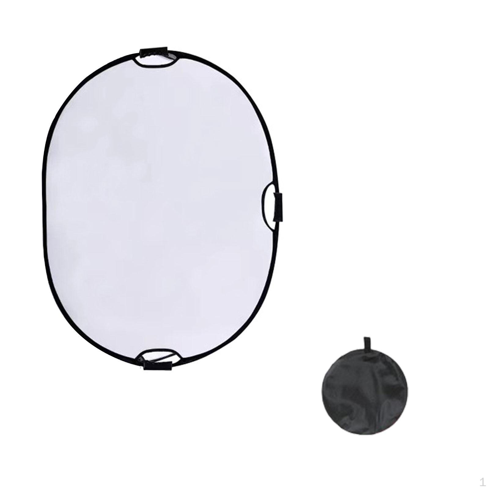

24x35inch Oval Reflector with Handle Foldable Reflective Fabric for Photography Studio Photo