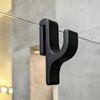 2pcs Shower Door Hanger with Arc-shaped Design, Saves Space, Suitable for Glass Doors, Shower Curtain Rods, and Towel Racks