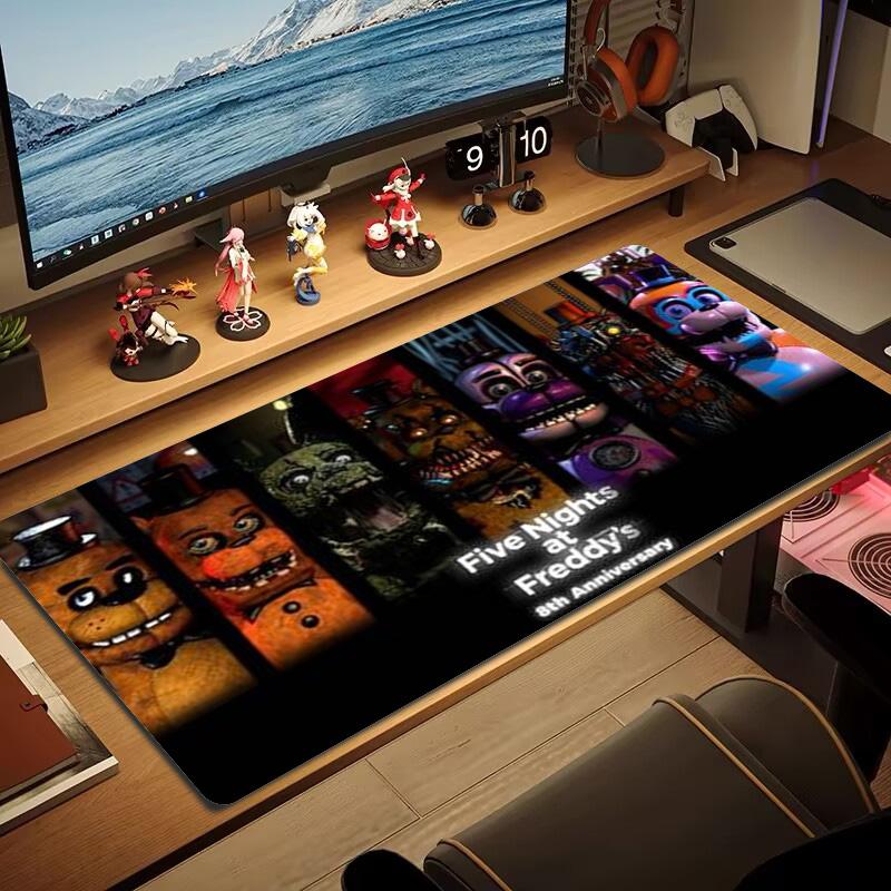 Freddy Nights Color Mouse Pad Large Gaming Table Cushion Non-slip Laptop Tablet Big Mousepad XXL Mat Mini PC Playmat With Lock edge