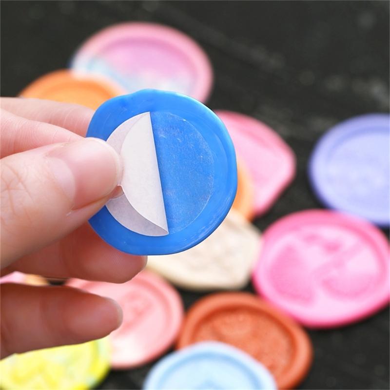 Adhesive Dots for Wax Seal Removable Backing for Wax Sealing for Wax Seal Stickers Craft Wax Sealing Stamp Making Supply