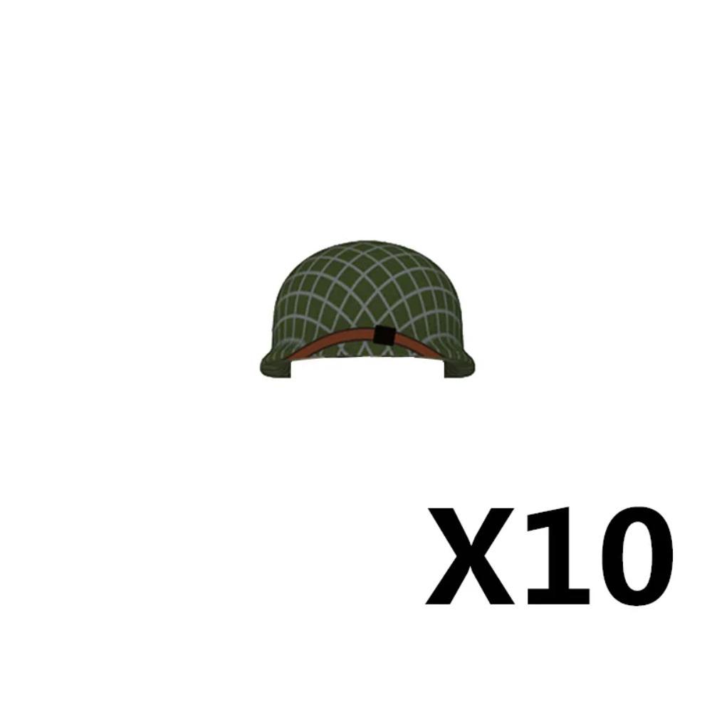 Military WWII MOC Hat Helmet Building Block German  US Soviet Soldier Figure Helmet M1 40 Beret  Accessories Brick Toy Gift K025
