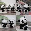 Small Plush Panda Toy With Short Plush Fabric For Childrens Gift And Play