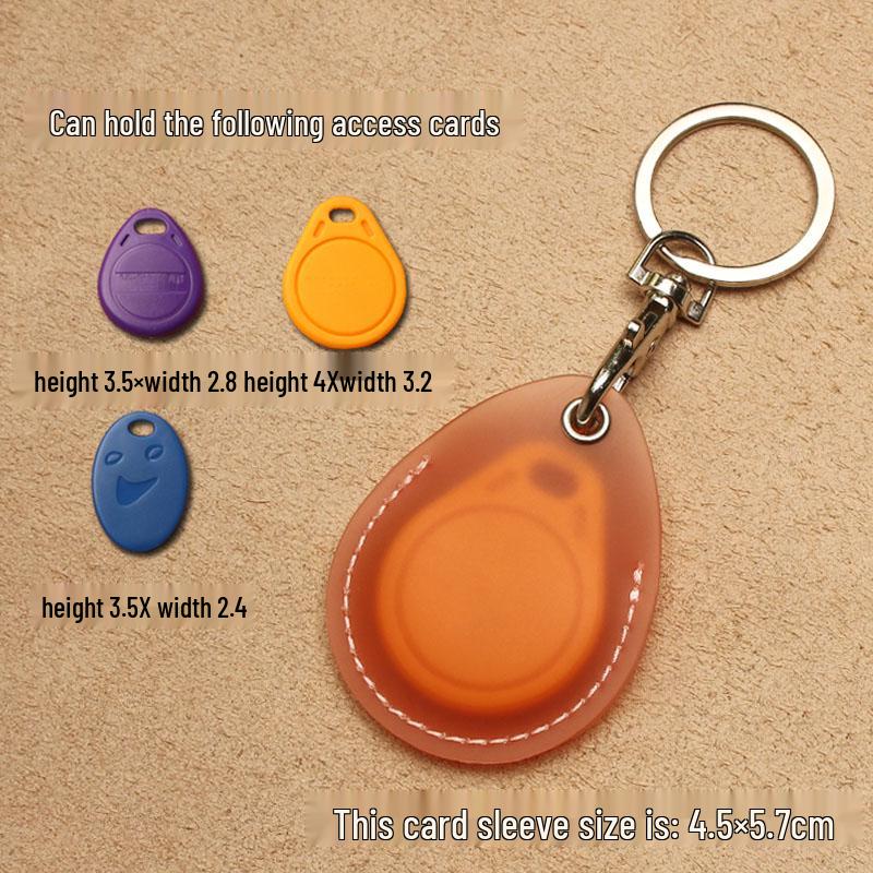 Transparenter tropfenförmiger Ausweishalter & Aufzugskartenhülle