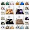 Cartoon Duvet Cover Set Map Bedding Cover Suit Boy Man Single Double Size Plate Quilt Cover Polyester Bed Sets