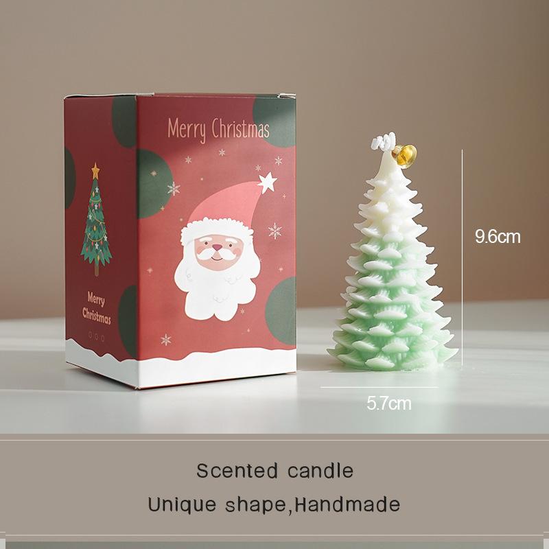 Christmas Candle Birthday Gift Handmade Souvenir Gift Set Gift Box Christmas Tree Shape Scented Candle Ornament