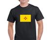 New Mexico Staatsflagge Santa Fe Stern Symbol Stolz Gelb Rot Schwarz T-Shirt