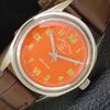 FAVRE LEUBA SEA KING HAND-WINDING 111 SWISS MENS VINTAGE ORANGE WATCH A703705-1 R213e-a703705
