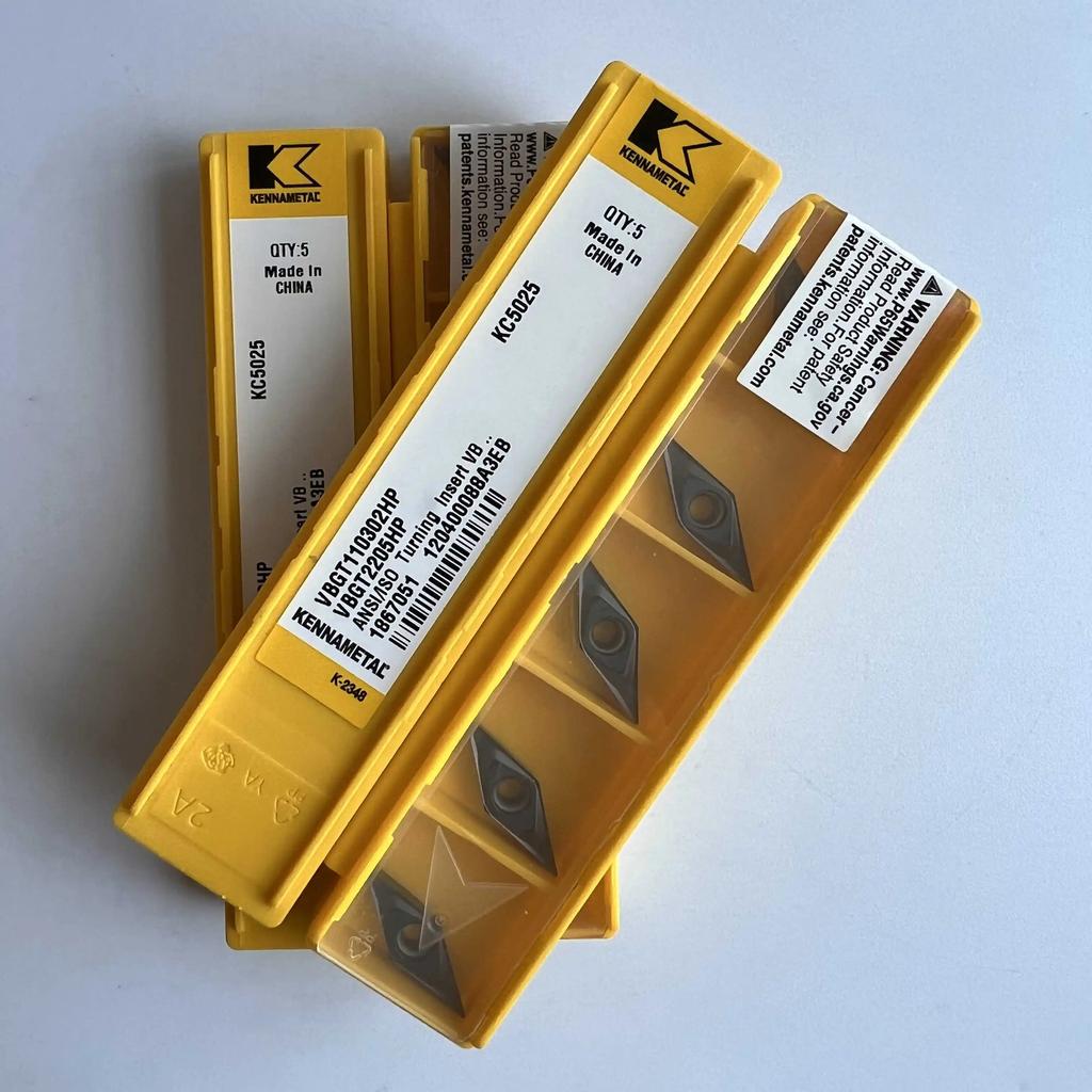 KENNAMETEL / VBGT110302HP KC5025 / Original carbide blade 10 Pcs