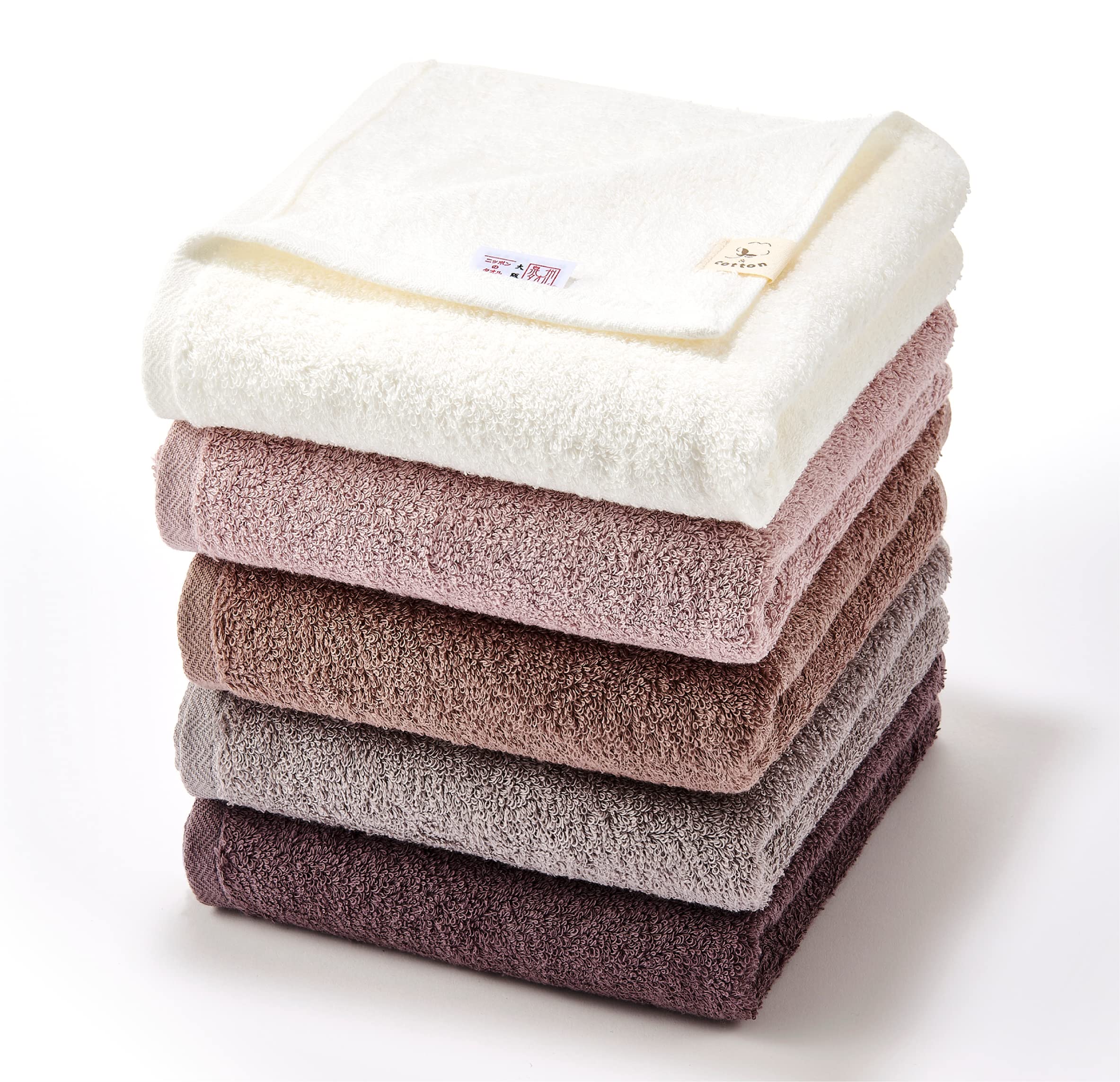 

&COTTON Senshu Perfectly Sized Mini Bath Towel Set, 100% Cotton, 110*40cm (ALL, 5)