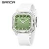 Sanda Colorful Minimalist Student Quartz Watch with 3D Scale and Waterproof Design