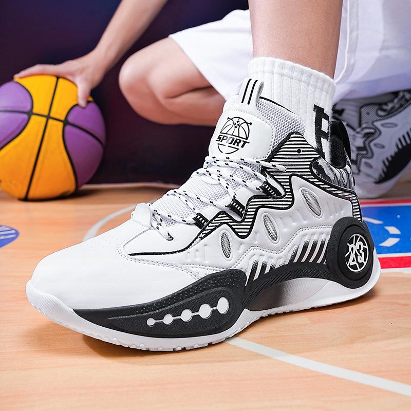 Basketballschuhe Jugendsportschuhe rutschfest verschleißfest stoßdämpfend Zementboden tatsächlicher Kampf kleine Größe 36 Lauf-Sportschuhe Herren