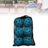 6x Pickleball Balls Outdoor Courts High Visibility Colors 40 Holes Pickle Balls Tournament Play Sporting Goods
