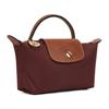 Longchamp Le Pliage Original Metal Zipper Snap Closure Nylon Tote Bag Women Tote Bag Burgundy 34175089P87