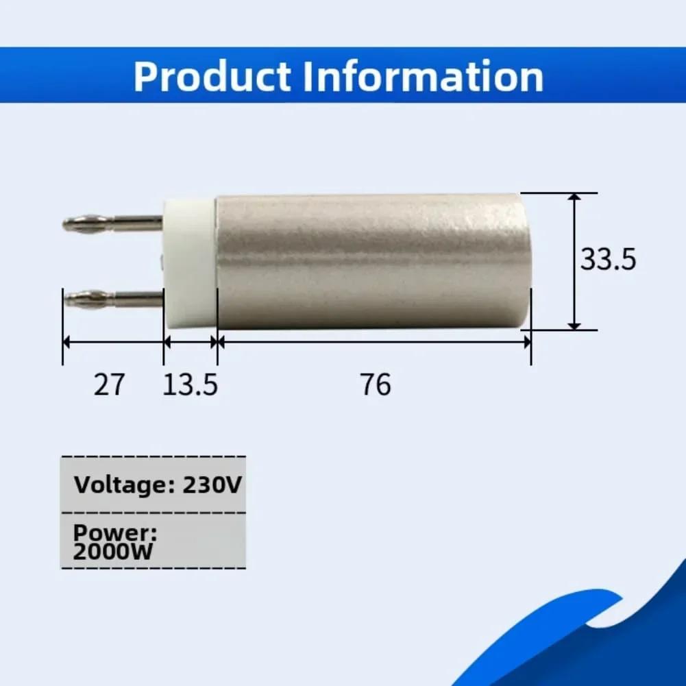 

Reliable Heating Element for Hot Air Plastic Welding Torch 230V 1600W 2000W for Floor Film and Heat Shrink Welding 2000W